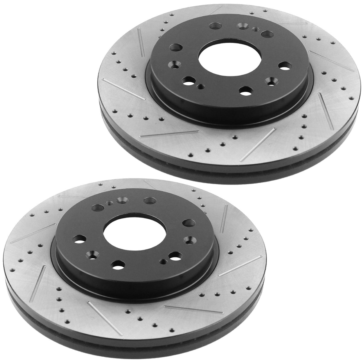 MotorbyMotor Front Brake Rotors 330mm Drilled & Slotted Design Brake Rotor & Brake Pad kit Fits for Cadillac Escalade, Chevrolet Avalanche Silverado Suburban Express 1500, GMC Sierra 1500 Yukon XL MotorbyMotor