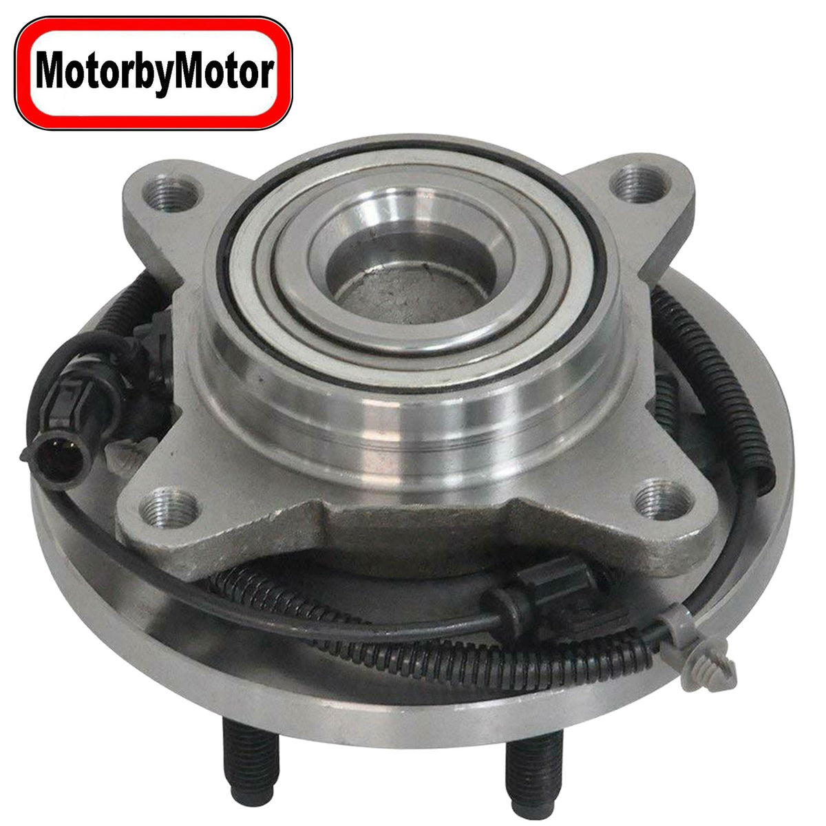 MotorbyMotor 515117 Front Wheel Bearing and Hub Assembly 2WD with 6 Lugs Fits for Ford F-150 2009 2010 Low-Runout OE Directly Replacement Hub Bearing (2WD RWD, w/ABS) MotorbyMotor