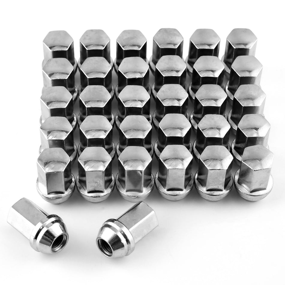 32PCS M14x1.5 Wheel Lug Nuts, Polished Stainless Lug Nuts for Chevy Silverado Suburban Tahoe Avalanche Traverse, GMC Sierra Yukon Denali Savana Acadia, Cadillac Escalade, Saturn Outlook MotorbyMotor