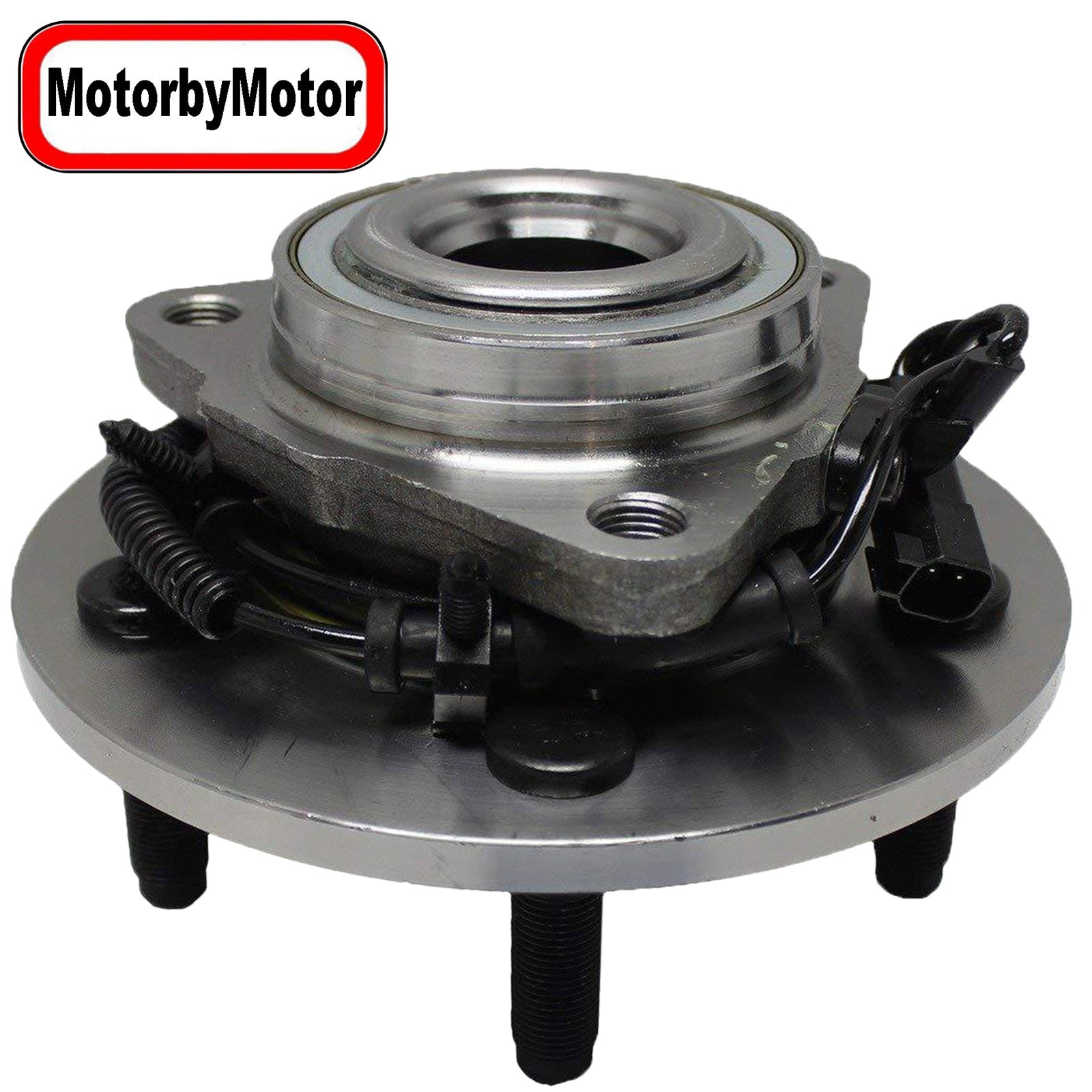 MotorbyMotor 515126 Front Wheel Bearing and Hub Assembly with 5 Lugs Fits for 2009-2011 Dodge Ram 1500 Low-Runout OE Directly Replacement Hub Bearing (w/ABS) MotorbyMotor