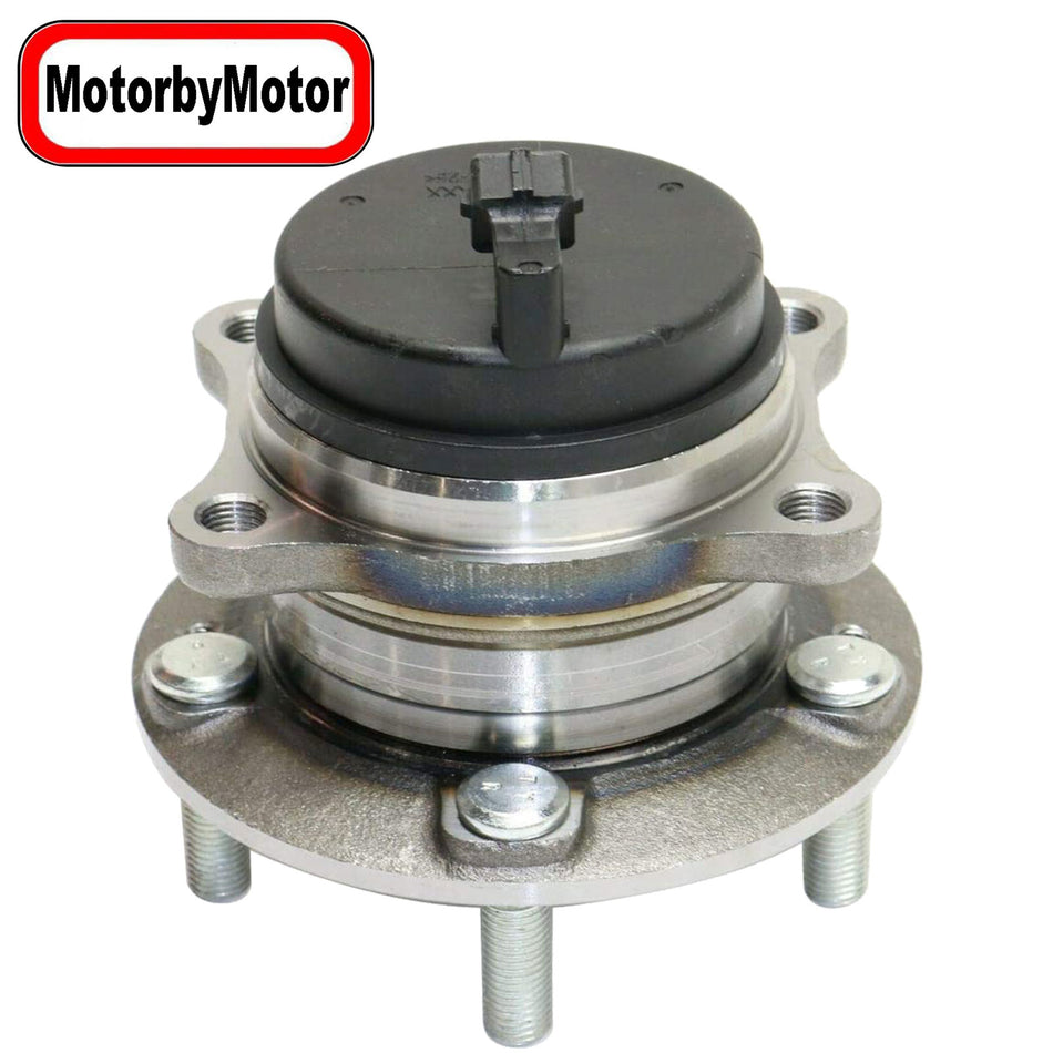 MotorbyMotor 2WD Rear Wheel Bearing Hub Assembly, Hyundai (07-18 Santa Fe, 2019 Santa Fe XL, 07-12 Veracruz), 11-15 Kia Sorento [5 Lugs FWD]-512326 MotorbyMotor