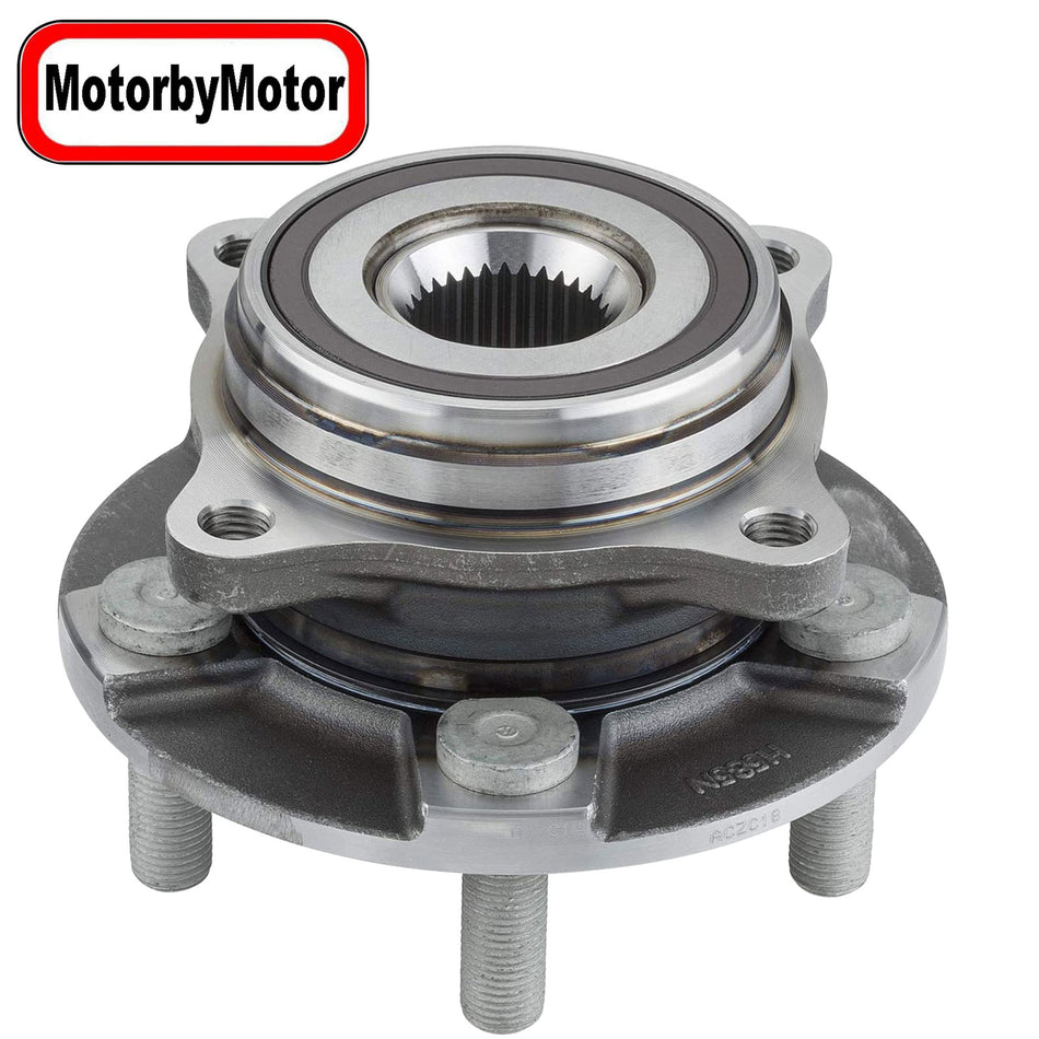 MotorbyMotor 512517 Rear Wheel Bearing & Hub Assembly fits for 2017 Ford GT, 2015-2017 Ford Mustang [2.3L 4 Cyl, 3.7L V6, 5.0L V8], 2018-2019 Ford Mustang [2.3L 4 Cyl, 5.0L V8]-5 Lugs MotorbyMotor