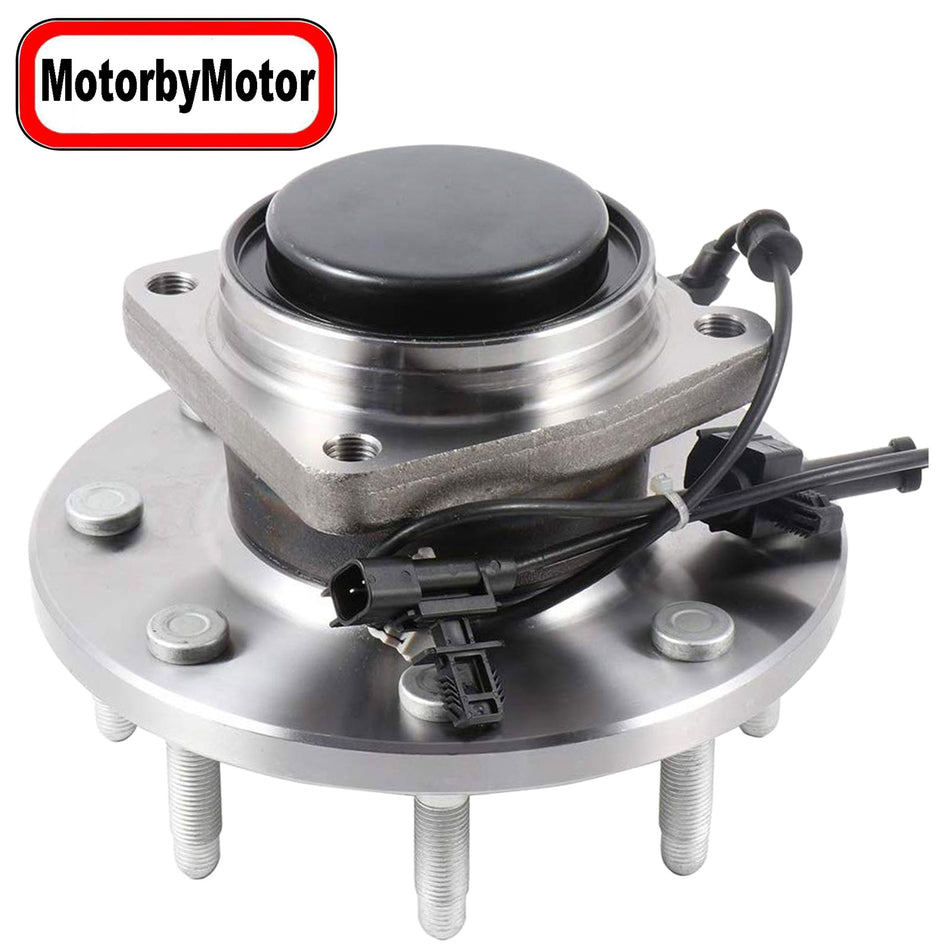 MotorbyMotor 515146 (RWD) Front Wheel Bearing Assembly w/8 Lugs for Chevrolet Silverado 2500 HD 3500 HD, GMC Sierra 2500HD 3500HD Wheel Bearing and Hub Assembly (2WD,SRW, w/ABS)-Single Rear Wheels MotorbyMotor