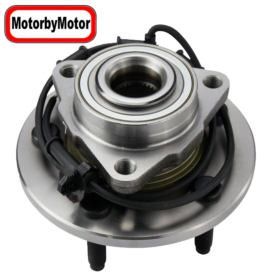 MotorbyMotor 515073 Front Wheel Bearing and Hub Assembly with 5 Lugs Fits for 2002-2005 Dodge Ram 1500 Low-Runout OE Directly Replacement Hub Bearing (w/ABS) MotorbyMotor