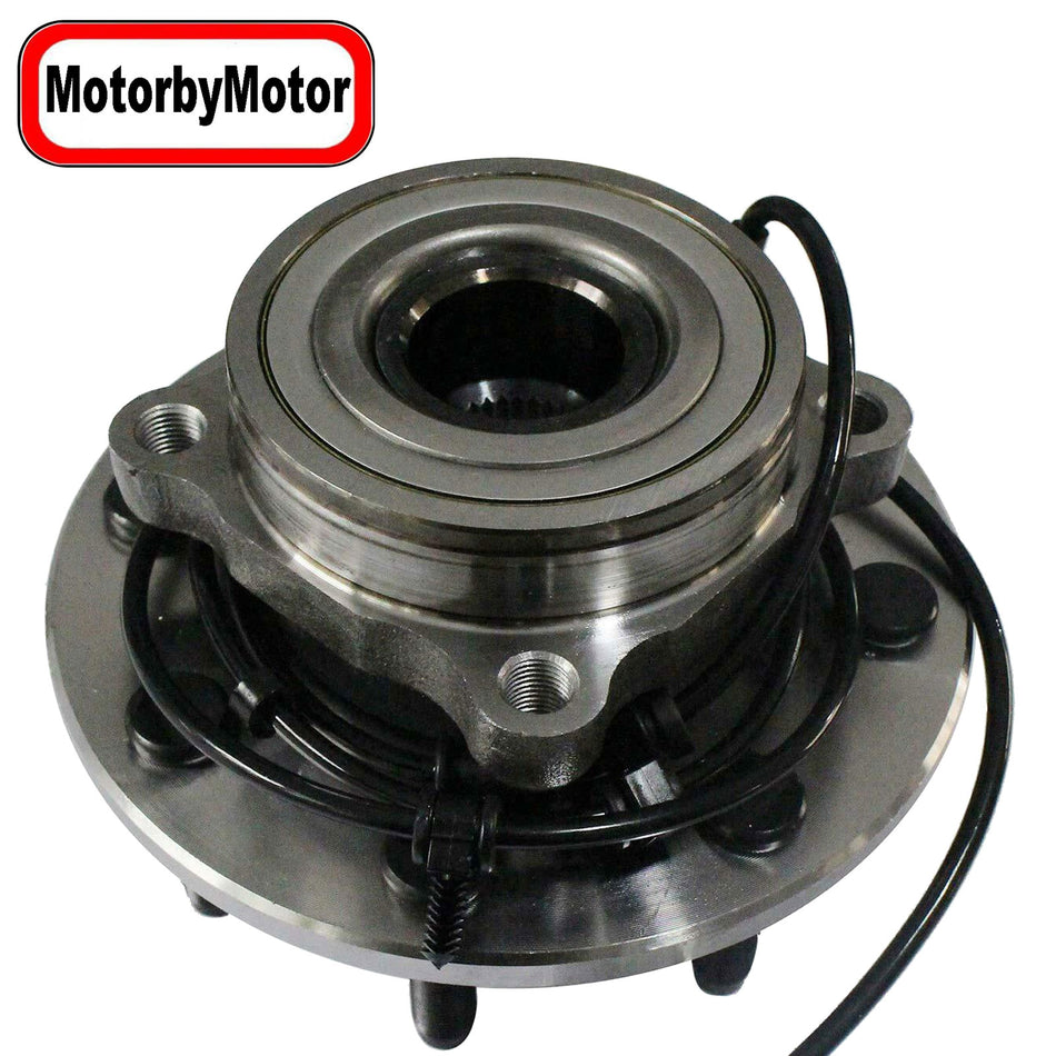 MotorbyMotor 515063 Front Wheel Bearings and Hub Assembly 4WD with 8 Lugs Fits for Dodge Ram 2500 3500 Low-Runout OE Directly Replacement Hub Bearing (w/ABS) MotorbyMotor