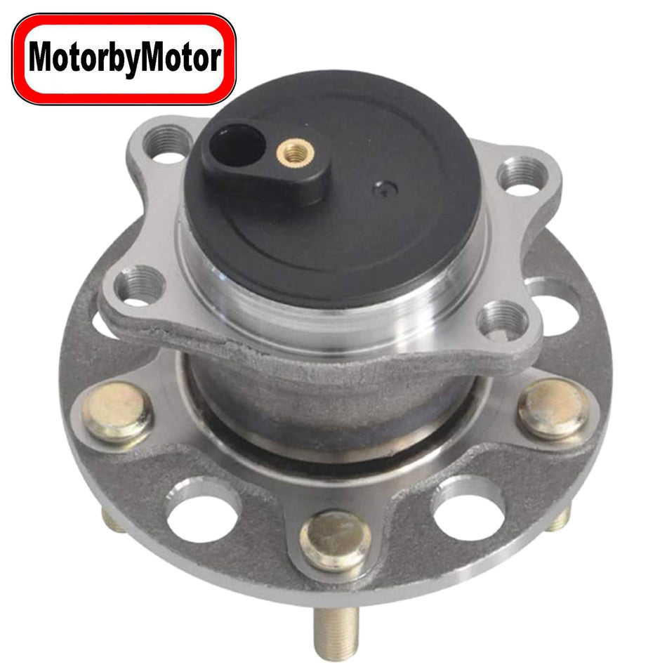 MotorbyMotor 512332 (FWD) Rear Heavy Duty Wheel Bearing Hub Assembly with 5 Lugs for Chrysler 200 Sebring, Dodge Avenger Caliber, Jeep Compass Patriot (2WD, w/4-Wheel ABS) MotorbyMotor