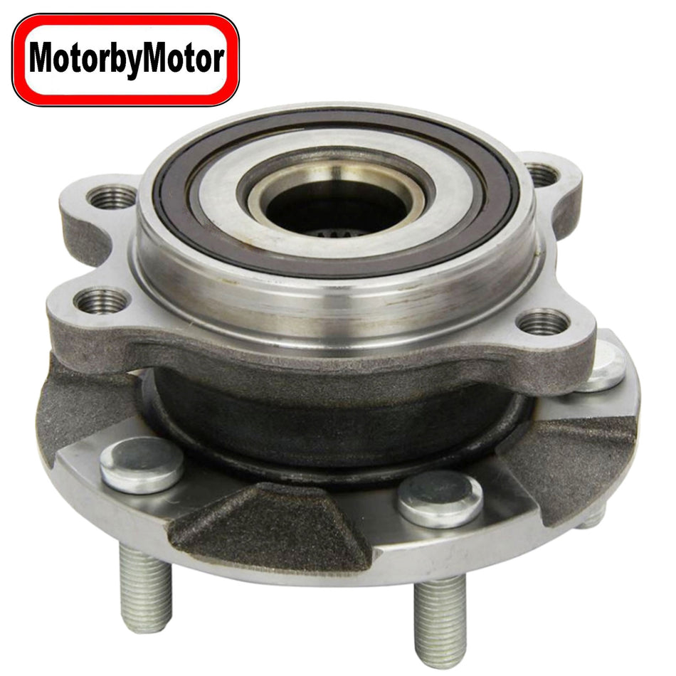 MotorbyMotor 513258 Front Heavy Duty Wheel Bearing Assembly w/5 Lugs Fits for 11-16 Scion TC (Manual Transmission Only), 06-12 Toyota Rav4 (3.5L V6), 13-17 Toyota Rav4 Wheel Bearing and Hub Assembly MotorbyMotor