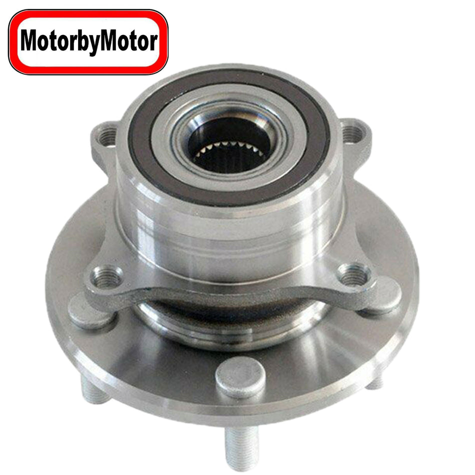 MotorbyMotor 513267 Front Heavy Duty Wheel Bearing Assembly with 5 Lugs Fits for 07-13 Acura MDX, 10-13 Acura ZDX, 09-15 Honda Pilot Wheel Bearing and Hub Assembly (All Models) MotorbyMotor