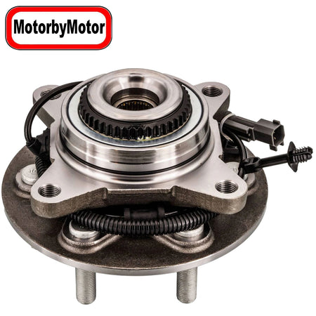 MotorbyMotor 515177 (4WD) Front Heavy Duty Wheel Bearing Assembly with 6 Lugs Fits for 2018-2020 Ford F-150 (Excludes Raptor) Wheel Bearing and Hub Assembly 4x4, w/ABS MotorbyMotor