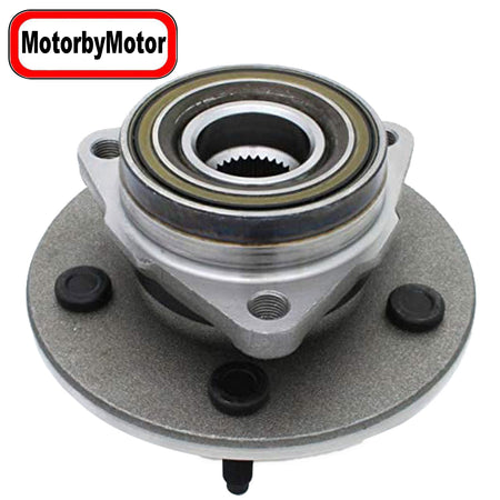 MotorbyMotor 515017 Front Wheel Bearing and Hub Assembly 4WD with 5 Lugs Fits for Ford F-150 1997-2000 Low-Runout OE Directly Replacement Hub Bearing (2 Wheel ABS) MotorbyMotor