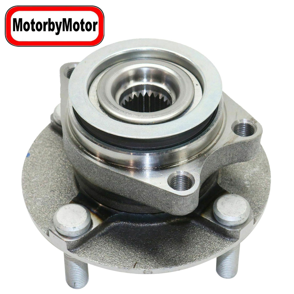 MotorbyMotor 513344 Front Wheel Bearing Hub Assembly 4 Lugs Nissan Cube Low-Runout OE Directly Replace Hub Bearing MotorbyMotor