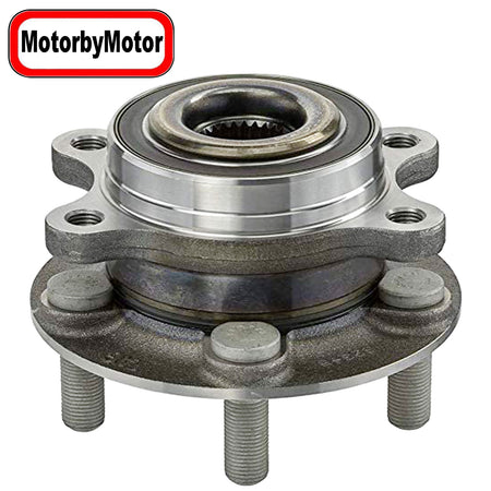 MotorbyMotor 513394 Front Rear Wheel Bearing and Hub Assembly with 5 Lugs fits for Ford Edge Fusion, Lincoln Continental MKX MKZ Low-Runout OE Directly Replacement Hub Bearing w/ABS MotorbyMotor