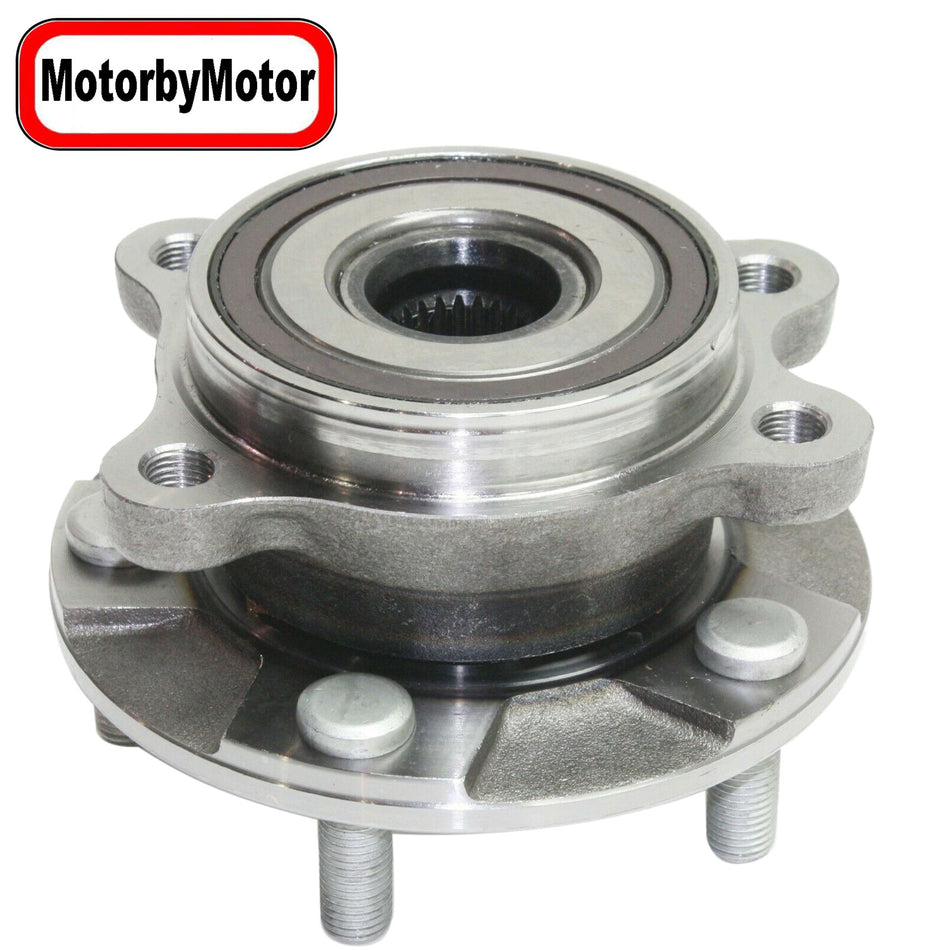 MotorbyMotor 513257 Front Wheel Bearing and Hub Assembly with 5 Lugs Fits for Toyota Prius V Corolla IM RAV4, Lexus HS250H, Scion IM TC XB Low-Runout OE Directly Replacement Hub Bearing MotorbyMotor