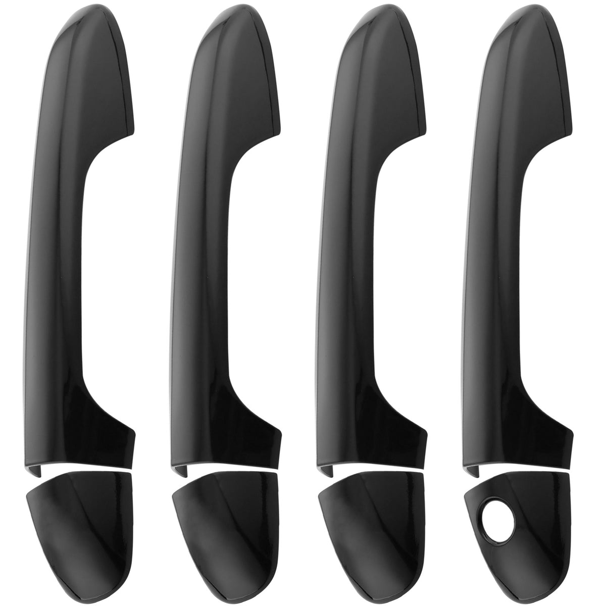 4Pcs Front and Rear Glossy Black Door Handle Covers Trim Fits for Toyota Tacoma 2016 2017 2018 2019 2020 2021 Car Door Handle. MotorbyMotor