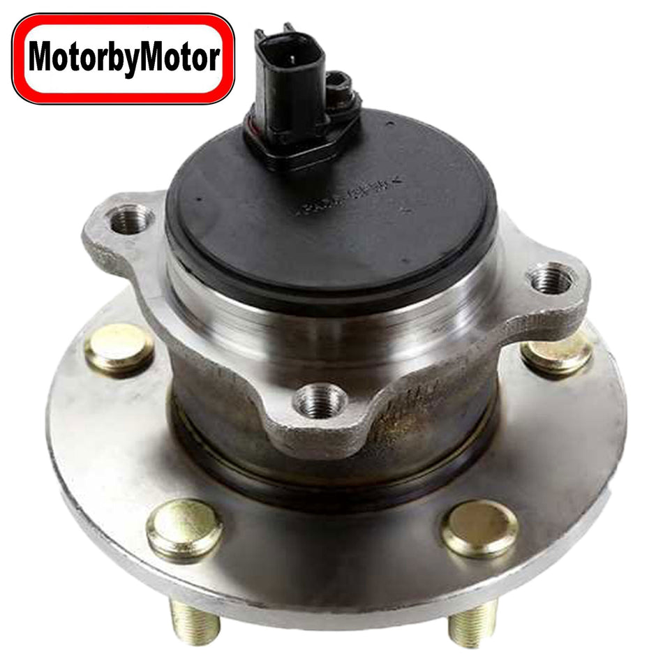 MotorbyMotor 512347 Rear Wheel Bearing Hub Assembly 5 Lugs Mazda 3,Mazda 5 Low-Runout OE Directly Replace Hub Bearing w/ABS MotorbyMotor