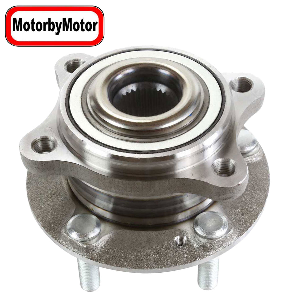 MotorbyMotor 513256 Rear Wheel Bearing and Hub Assembly with 5 Lugs fits for Hyundai Santa Fe,Hyundai Veracruz Low-Runout OE Directly Replacement Hub Bearing AWD MotorbyMotor