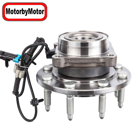 MotorbyMotor 515086 Front Wheel Bearing and Hub Assembly 2WD w/8 Lugs Fits for Chevy Avalanche Suburan 2500 Silverado 1500 2500, GMC Sierra 1500 2500 Yukon XL 2500 Hub Bearing (2WD RWD, w/ABS) MotorbyMotor