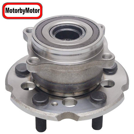 MotorbyMotor 512342 Front Wheel Bearing and Hub Assembly with 5 Lugs Fits for Acura MDX ZDX, Honda Pilot Low-Runout OE Directly Replacement Hub Bearing (AWD) MotorbyMotor