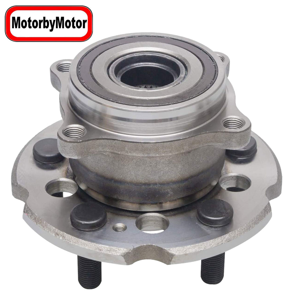 MotorbyMotor 512342 Front Wheel Bearing and Hub Assembly with 5 Lugs Fits for Acura MDX ZDX, Honda Pilot Low-Runout OE Directly Replacement Hub Bearing (AWD) MotorbyMotor