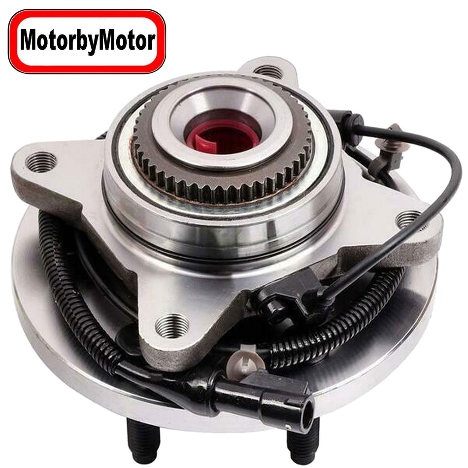 MotorbyMotor 515119 (4WD) Front Wheel Bearing and Hub Assembly 4WD with 6 Lugs Fits for 2009 2010 Ford F-150 (Not for Heavy Duty Payload Models), Lincoln Navigator Hub Bearing (4WD 4x4, w/ABS) MotorbyMotor