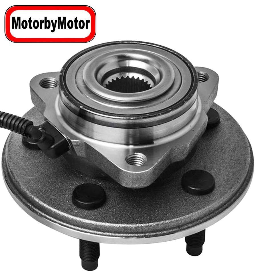 MotorbyMotor 515050 Front Wheel Bearing Hub Assembly with 5 Lugs Fits for Ford Explorer (4 Door Models), Mercury Mountaineer, Lincoln Aviator (All Models) Hub Bearing w/ABS MotorbyMotor