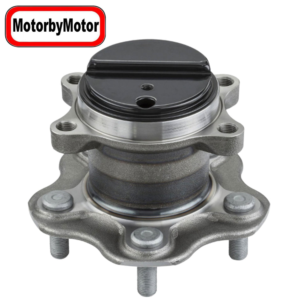 MotorbyMotor 512494 Rear Wheel Bearing and Hub Assembly with 5 Lugs fits for Nissan Juke Leaf Low-Runout OE Directly Replacement Hub Bearing FWD MotorbyMotor