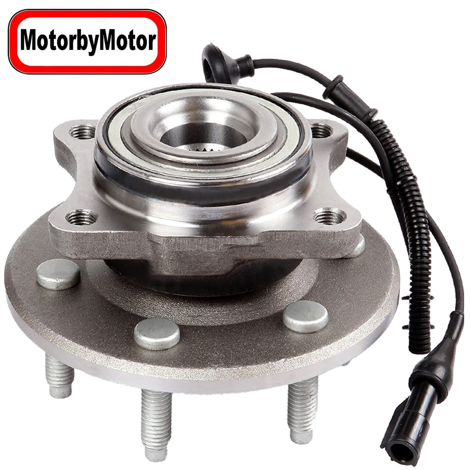 MotorbyMotor 541008 Rear Wheel Bearing and Hub Assembly with 6 Lugs fits for Ford Expedition,Lincoln Navigator Low-Runout OE Directly Replacement Hub Bearing w/ABS MotorbyMotor