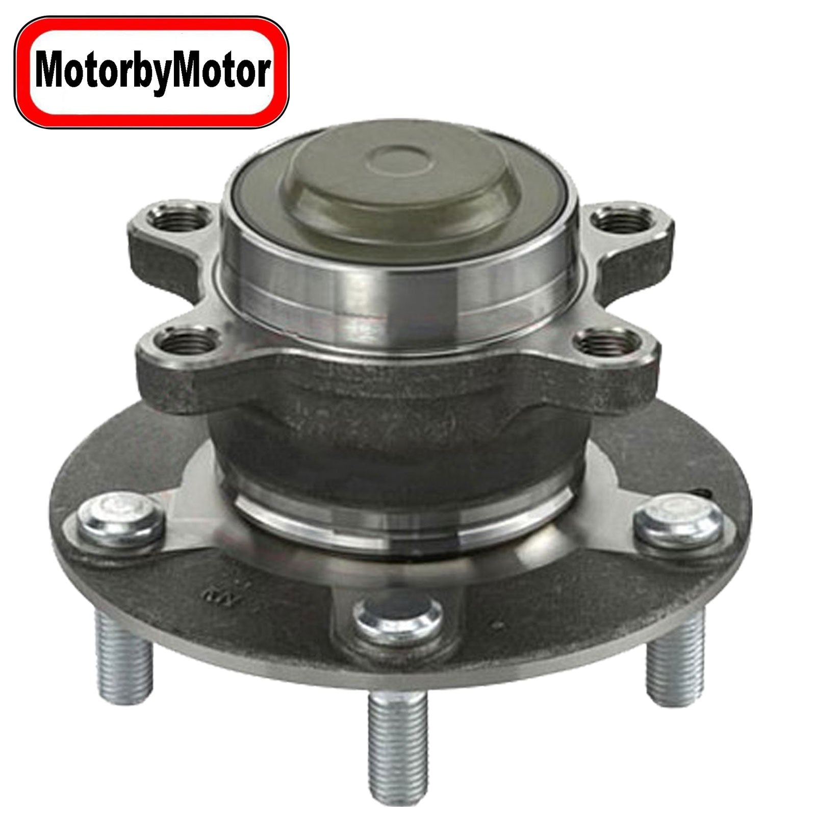 MotorbyMotor 512570 Rear wheel Bearing and Hub Assembly with 5 Lugs Fits for 2016-2019 Honda Civic, 2019 Honda Insight Low-Runout OE Directly Replacement Hub Bearing MotorbyMotor