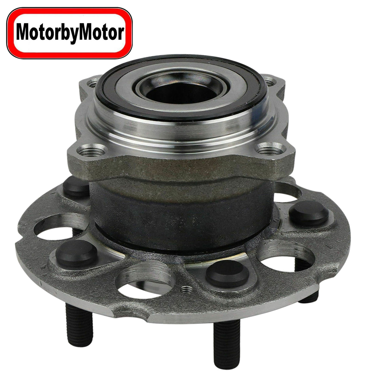 MotorbyMotor 512345 Rear Wheel Bearing and Hub Assembly with 5 Lugs Fit for 2007-2012 Acura RDX (All Models), 2007-2011 Honda CR-V (4WD ONLY) Low-Runout OE Directly Replacement MotorbyMotor