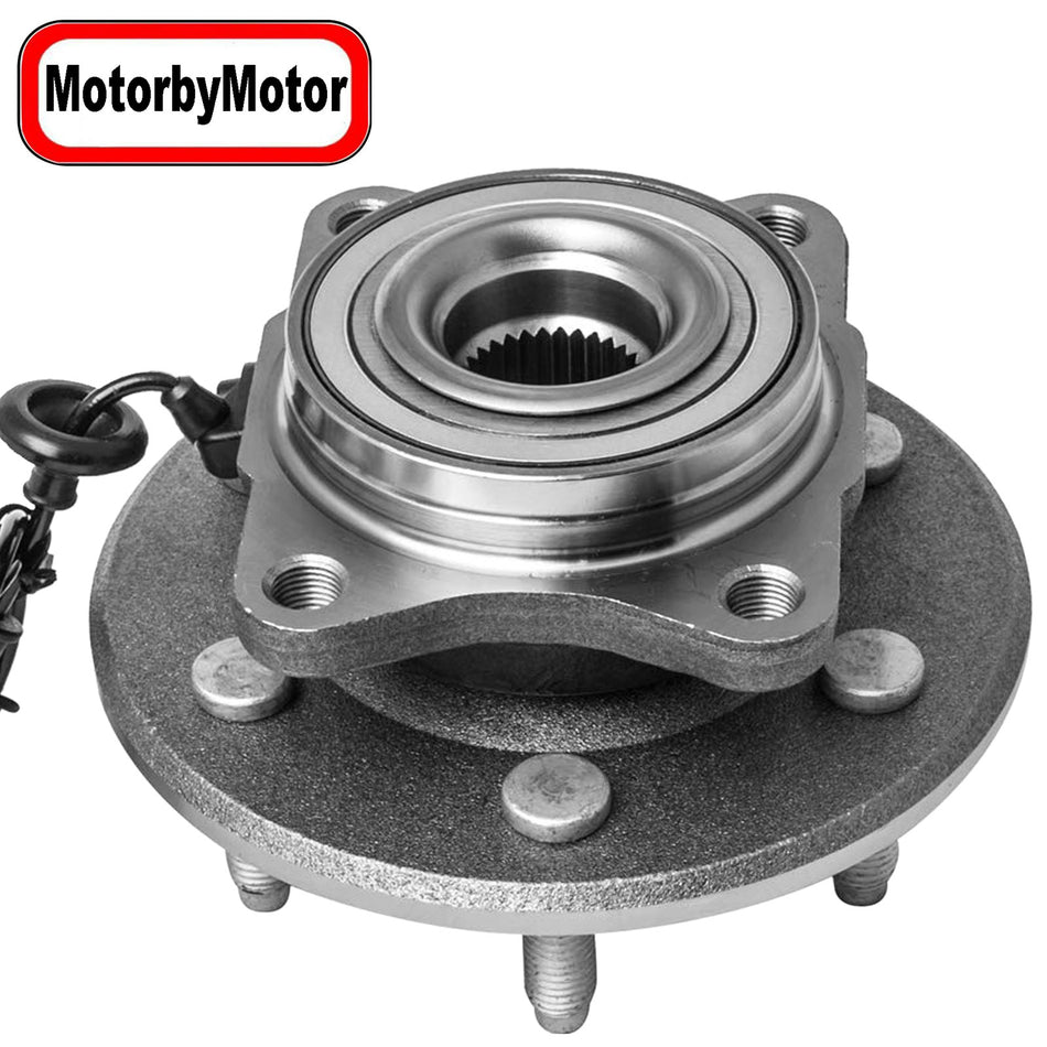 MotorbyMotor 541001 Rear Wheel Bearing and Hub Assembly with 6 Lugs fits for Lincoln Navigator,Ford Expedition Low-Runout OE Directly Replacement Hub Bearing w/ABS MotorbyMotor