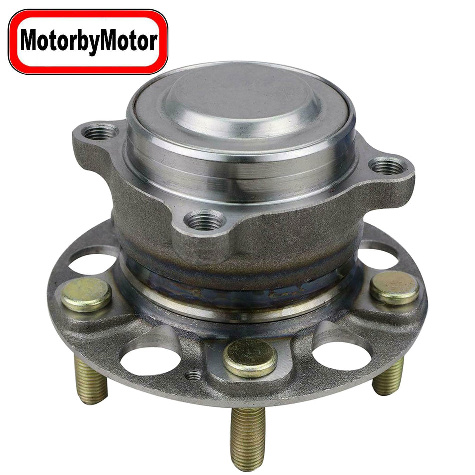 MotorbyMotor 512516 Rear Wheel Bearing and Hub Assembly with 5 Lugs fits for Honda Accord (2.0L L4 Electric/Gas Models Only) Low-Runout OE Directly Replacement Hub Bearing MotorbyMotor