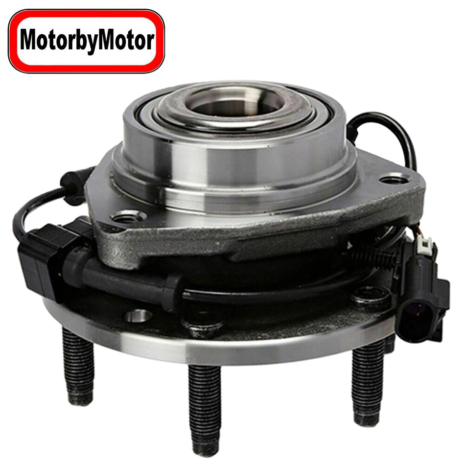 MotorbyMotor 513188 Front Wheel Bearing & Hub Assembly Fits for Buick Rainier, Chevy SSR/Trailblazer, GMC Envoy, Isuzu Ascender, Oldsmobile Bravada, Saab 9-7X Wheel Hub [w/6 Lugs, w/ABS] MotorbyMotor