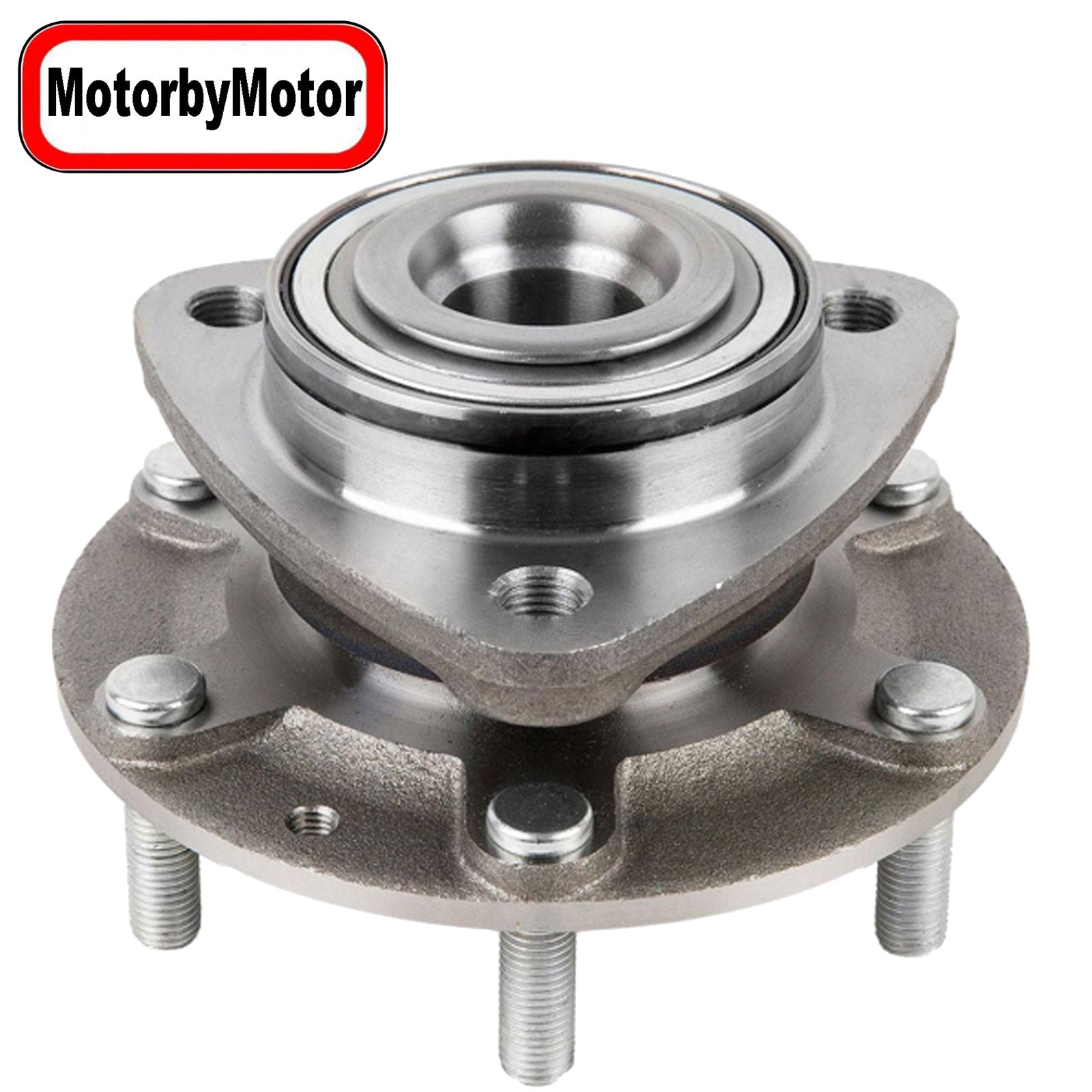 MotorbyMotor 515090 Front Wheel Bearing and Hub Assembly with 6 Lugs Fits for 2007-2009 Hyundai Entourage, 2006-2014 Kia Sedona Low-Runout OE Directly Replacement Hub Bearing MotorbyMotor