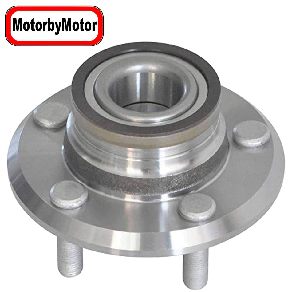 MotorbyMotor 513224 Front Wheel Bearing and Hub Assembly with 5 Lugs Fits for Chrysler 300, Dodge Challenger Charger Magnum Low-Runout OE Directly Replacement Hub Bearing (2WD RWD, w/ABS) MotorbyMotor