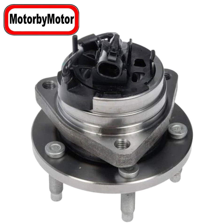 MotorbyMotor 513214 Front Wheel Bearing and Hub Assembly with 5 Lugs fits for Chevrolet Cobalt HHR Malibu,Pontiac G6,Saturn Aura Low-Runout OE Directly Replacement Hub Bearing w/ABS MotorbyMotor