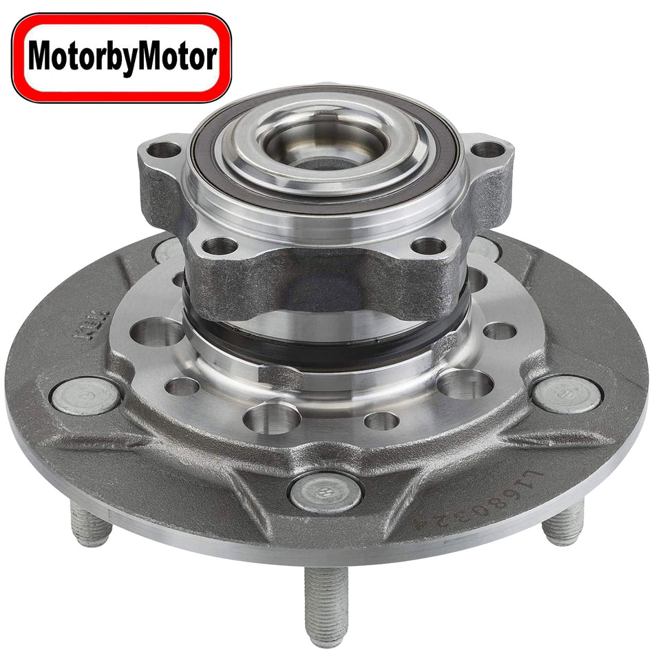 MotorbyMotor 515153 Front Wheel Bearing and Hub Assembly with 5 Lugs fits for Ford Transit 150 250 350 [SRW Models ONLY] Low-Runout OE Directly Replacement Hub Bearing MotorbyMotor