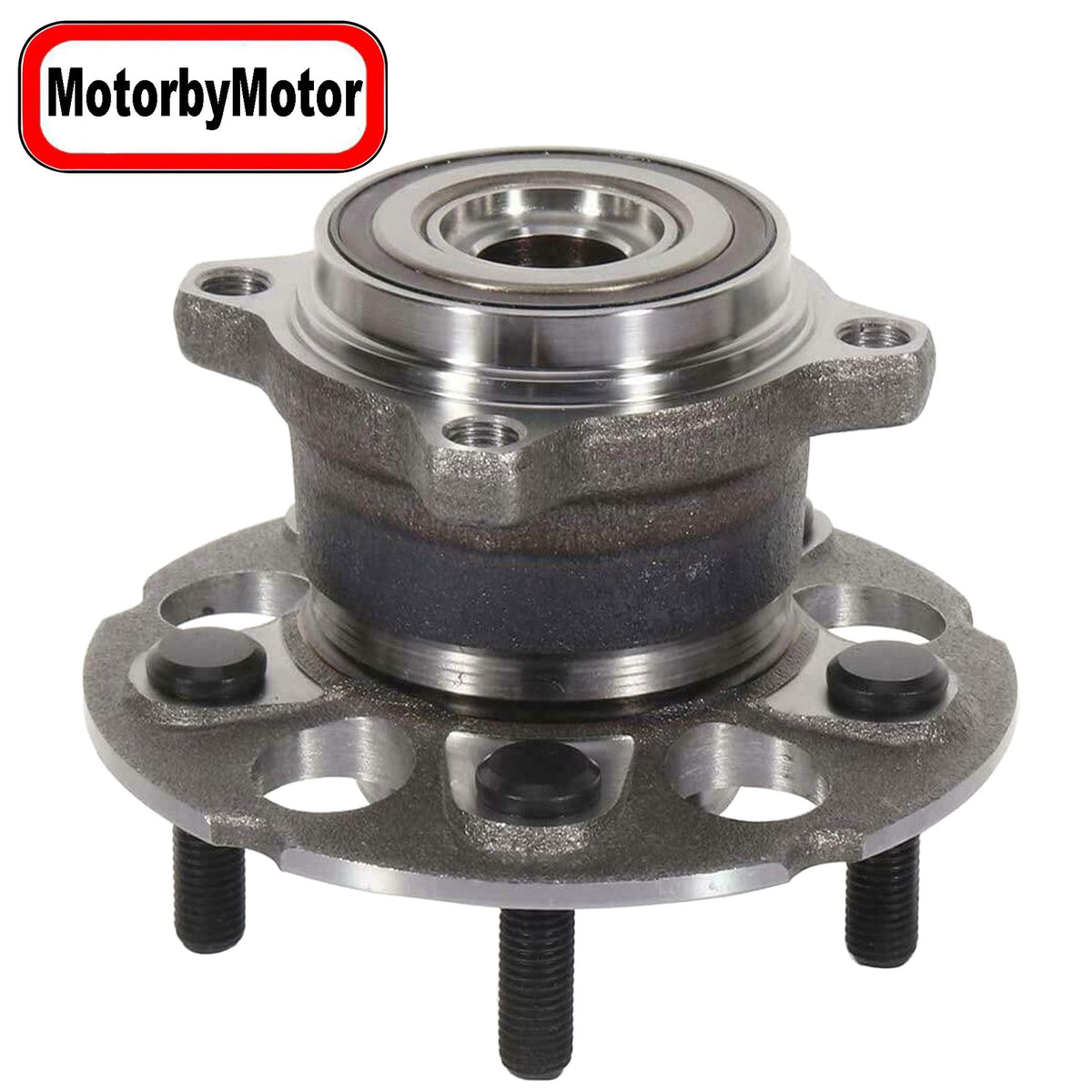 MotorbyMotor 512501 Rear Wheel Bearing and Hub Assembly with 5 Lugs Fits for 2013-2015 Acura RDX, 2012-2016 Honda CR-V Low-Runout OE Directly Replacement Hub Bearing MotorbyMotor