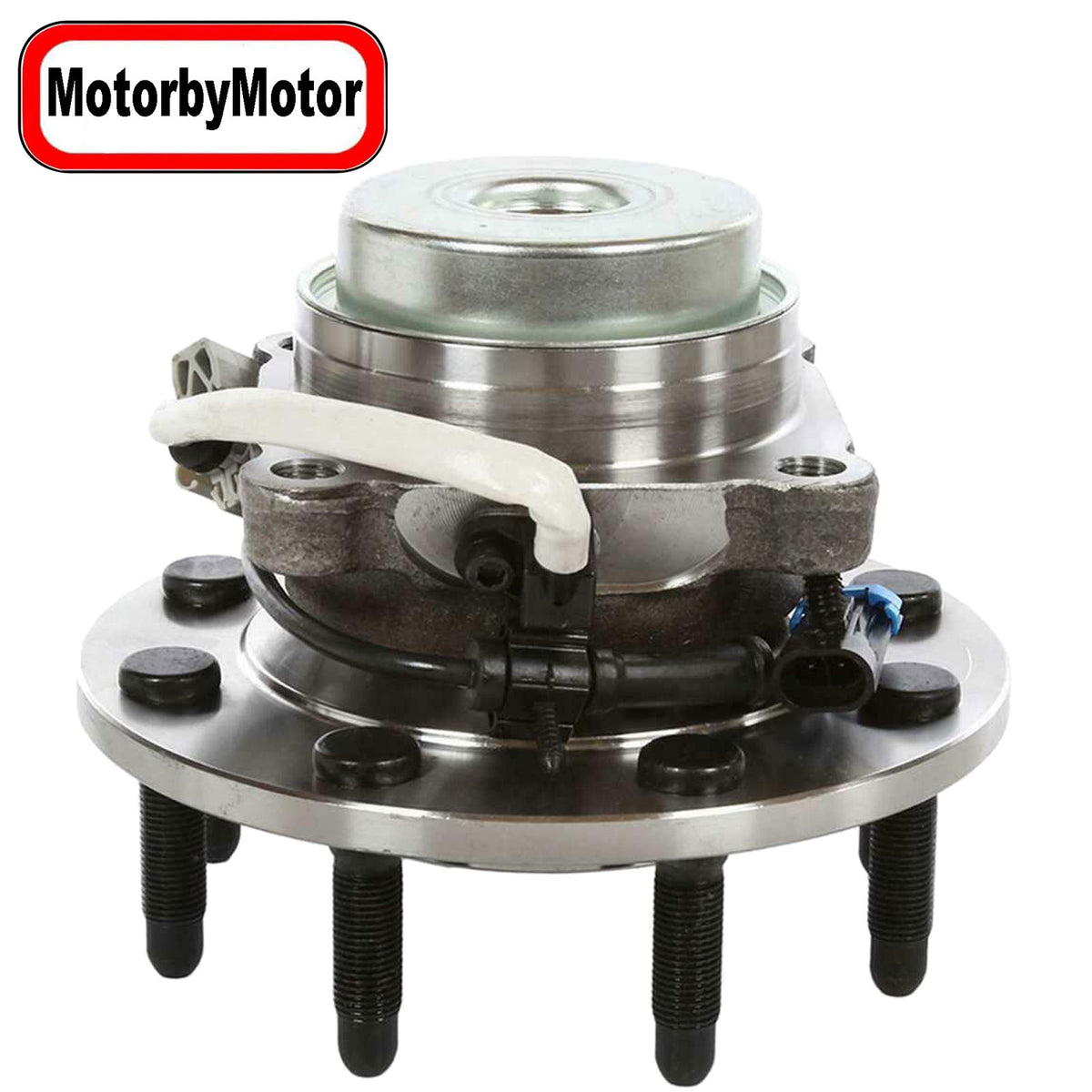 MotorbyMotor 515059 (RWD) Front Heavy Duty Wheel Bearing Assembly with 8 Lugs Fits for Chevy Express 2500 3500 4500, GMC Savana 2500 3500 4500 Wheel Bearing and Hub Assembly (2WD, w/ABS) MotorbyMotor