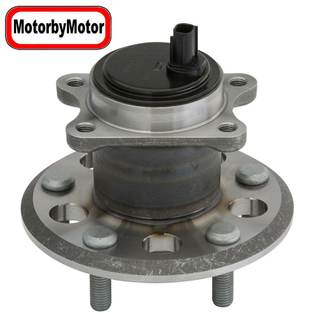 MotorbyMotor 512454 Rear Driver Wheel Bearing and Hub Assembly with 5 Lugs Fits for 2013-2018 Toyota Avalon, 2012-2017 Toyota Camry Low-Runout OE Directly Replacement Hub Bearing (w/ABS, Left Side) MotorbyMotor