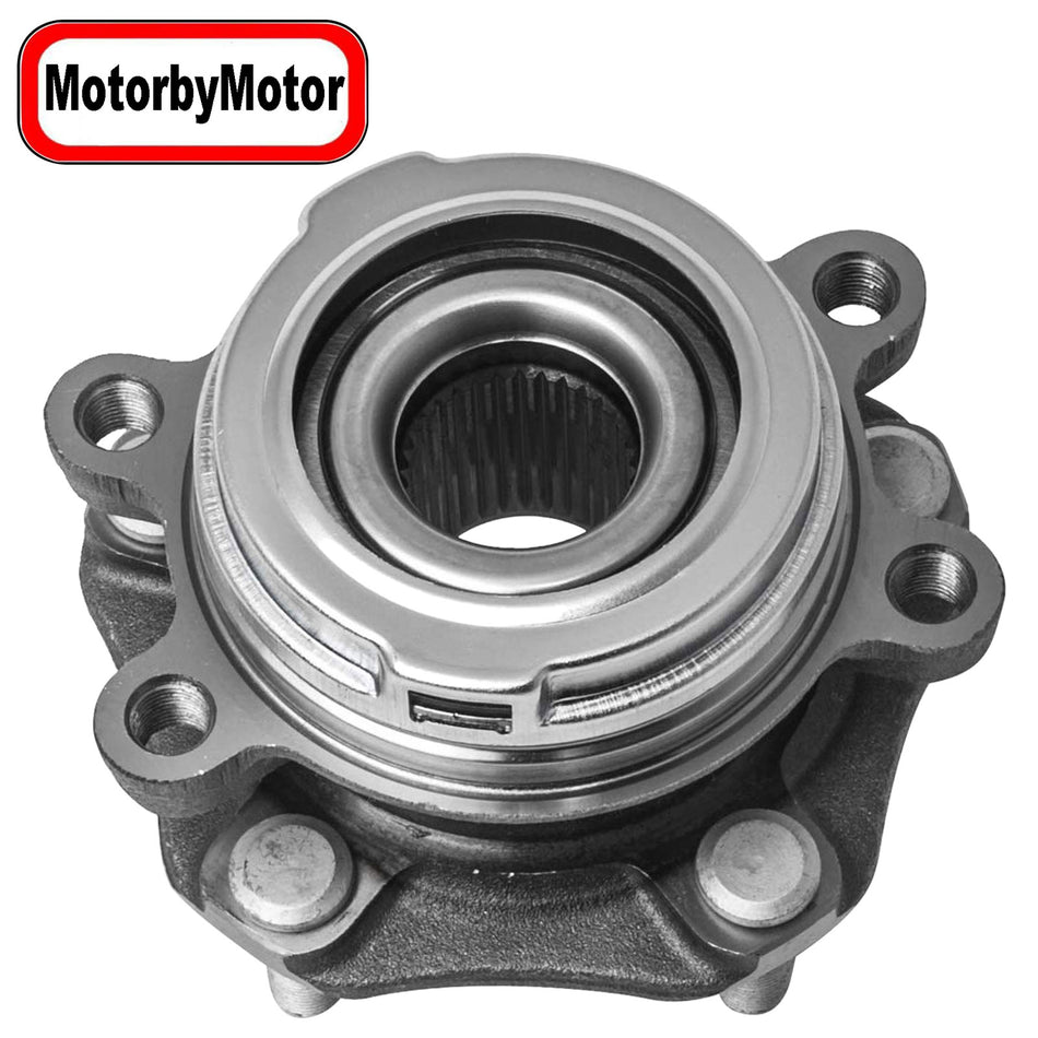 MotorbyMotor 513296 Front Wheel Bearing and Hub Assembly Fits for Nissan Altima 07-12 (3.5L V6 Only,32 Spline Quantity), Nissan Maxima Murano Pathfinder, Infiniti JX35 QX50 QX60 Hub Bearing w/5 Lugs MotorbyMotor