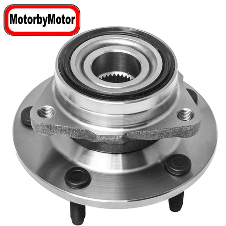 MotorbyMotor 515006 Front Wheel Bearing and Hub Assembly 4WD with 5 Lugs Fits for Dodge Ram 1500 Pickup 1994-1999 Low-Runout OE Directly Replacement Hub Bearing MotorbyMotor