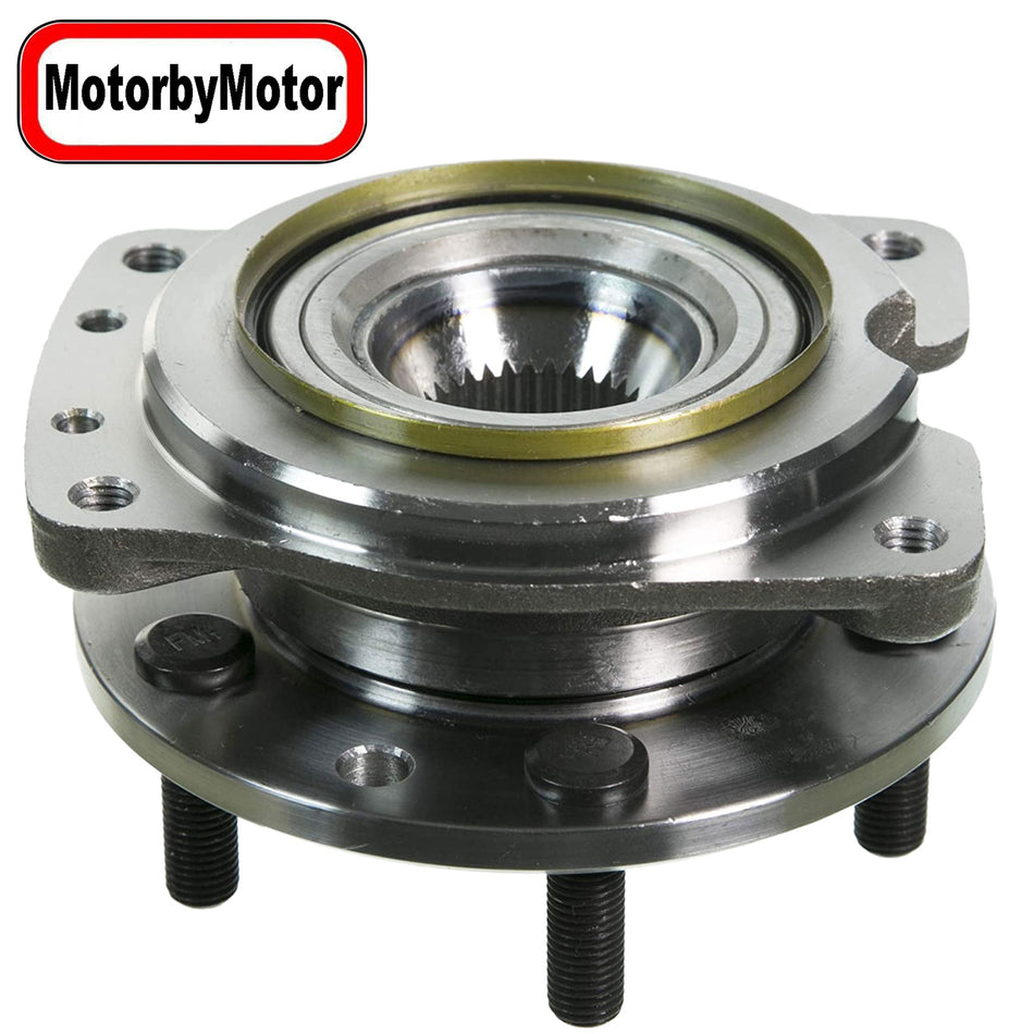 MotorbyMotor 513044 Front Wheel Bearing and Hub Assembly w/5 Lugs for Chevy Lumina, Chevy Monte Carlo,Oldsmobile Cutlass Supreme,Pontiac Grand Prix,Buick Regal Low-Runout OE Replacement FWD MotorbyMotor