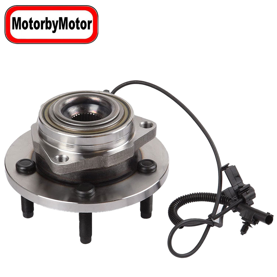 MotorbyMotor 513229 Front Wheel Bearing Hub Assembly 5 Lugs Dodge Dakota, Mitsubish Raider,Ram Dakota Low-Runout OE Directly Replace Hub Bearing w/ABS MotorbyMotor