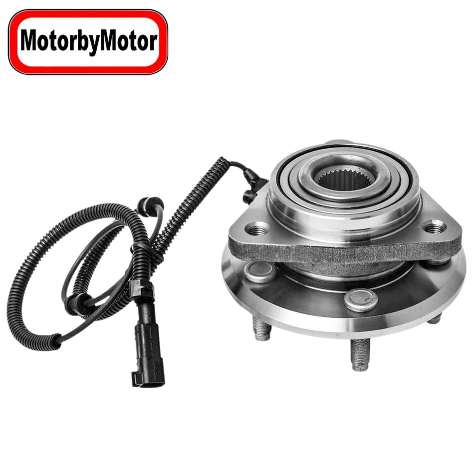 MotorbyMotor 513270 Front Heavy Duty Wheel Bearing Assembly with 5 Lugs Fits for 2007-2011 Dodge Nitro, 2008-2012 Jeep Liberty Wheel Bearing and Hub Assembly (w/ABS) MotorbyMotor