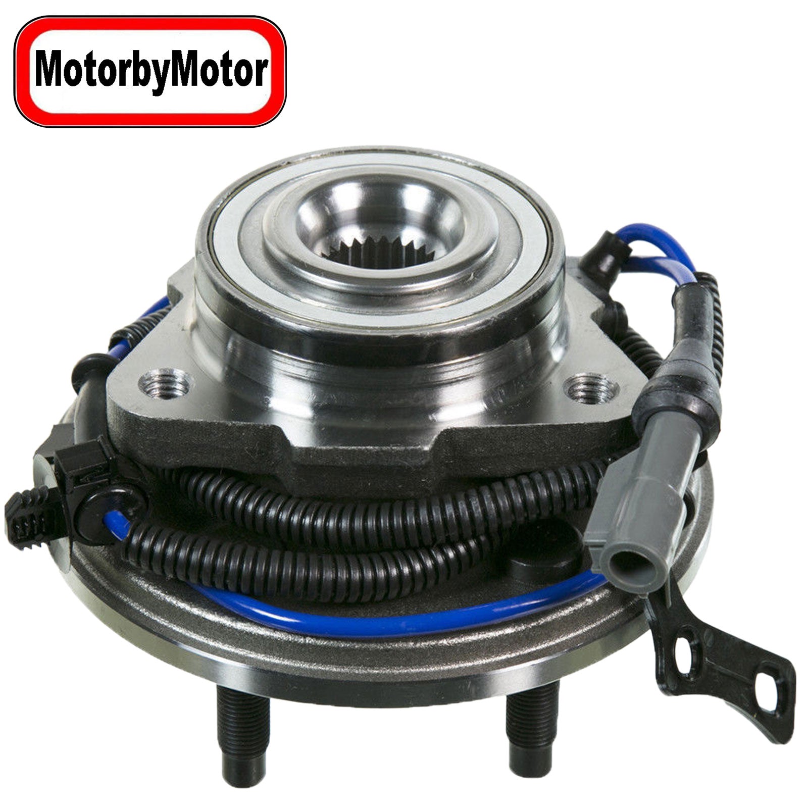 MotorbyMotor 515078 Front Wheel Bearing and Hub Assbmely with 5 Lugs w/ABS Fits for 06-10 Ford Explorer, 07-10 Ford Explorer Sport Trac, 06-10 Mercury Mountaineer Hub Bearing (All Models) MotorbyMotor