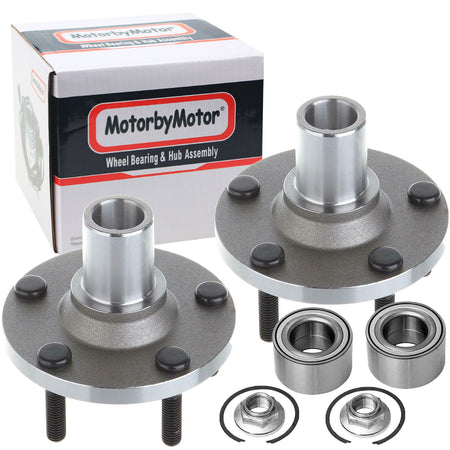 MotorbyMotor 518515 Front Heavy Duty Wheel Bearing Assembly with 5 Lugs Fits for 2001-2012 Ford Escape, 2001-2011 Mazda Tribute, 2005-2011 Mercury Mariner Wheel Bearing Hub Assembly-2PK MotorbyMotor