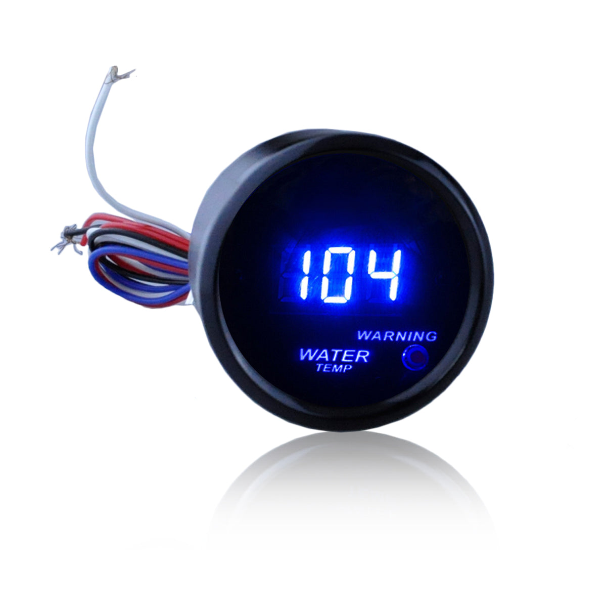 Digital Water Temperature Gauge 2" 52mm Electronic Blue LED Water Temp Gauge for Car Automotive(Fahrenheit) DC 12V MotorbyMotor