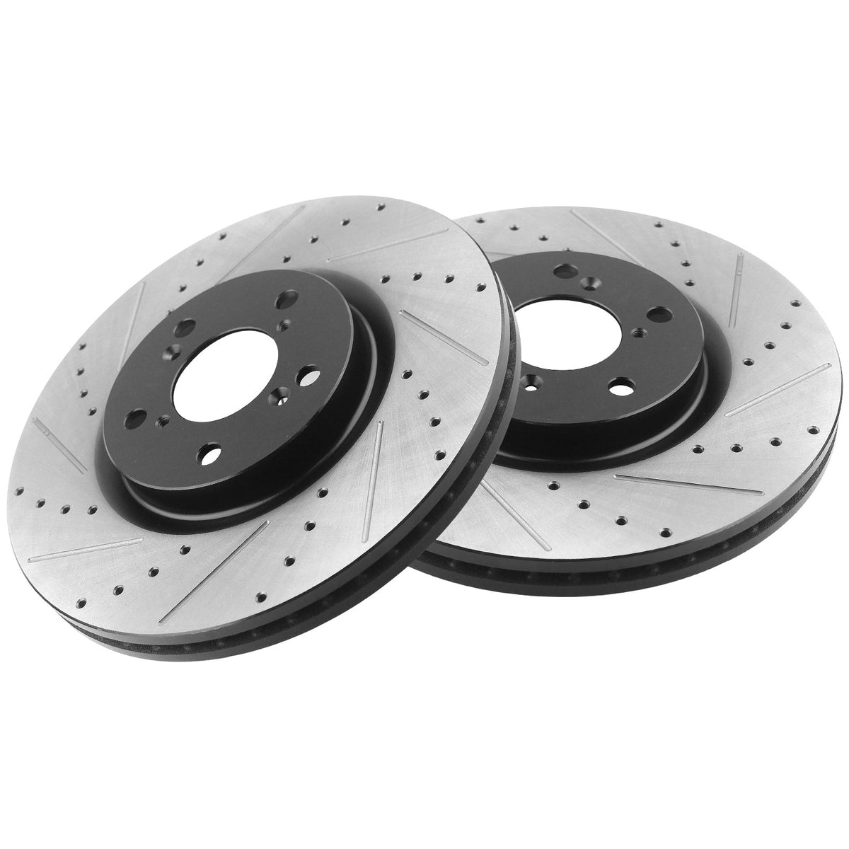 MotorbyMotor Front Brake Rotors 330mm Drilled & Slotted Brake Rotor Fits for Acura MDX 2007-2013, Acura ZDX 2010-2013, Honda Pilot 2009-2015 MotorbyMotor