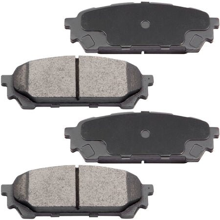 4PC Front Ceramic Brake Pads with Hardware Kits Fits for SAAB 9-2X, Subaru BAJA Forester Impreza Legacy Outback Low Dust Brake Pad (All Models) MotorbyMotor