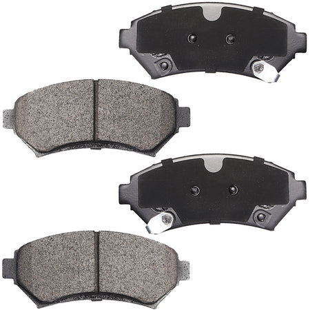 MotorbyMotor 4PC Front Ceramic Brake Pads with Hardware Kits Fits for Buick Century Lesabre Regal, Chevrolet Venture, Oldsmobile Intrigue Silhouette, Pontiac Bonneville Grand Prix Montana Trans Sport MotorbyMotor